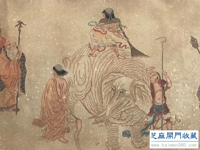 明 吴彬《枝隐头陀》手卷