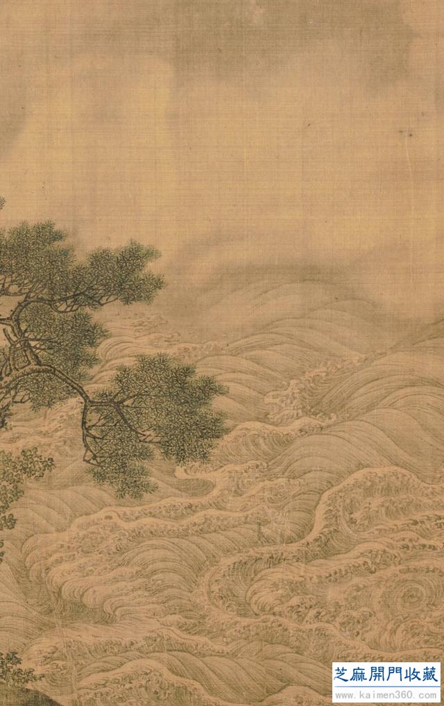 明人周臣《北溟图》，声势浩大，气吞山河