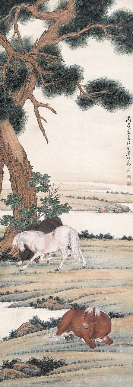 湖社画会——马晋作品