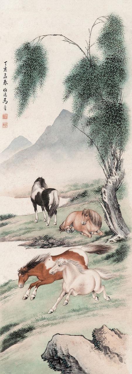湖社画会——马晋作品