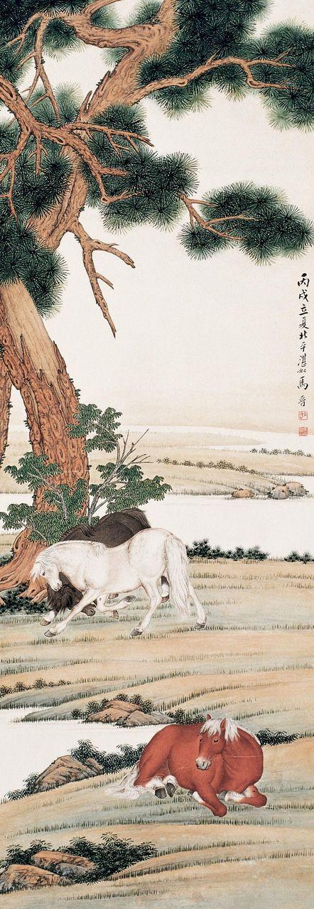 湖社画会——马晋作品