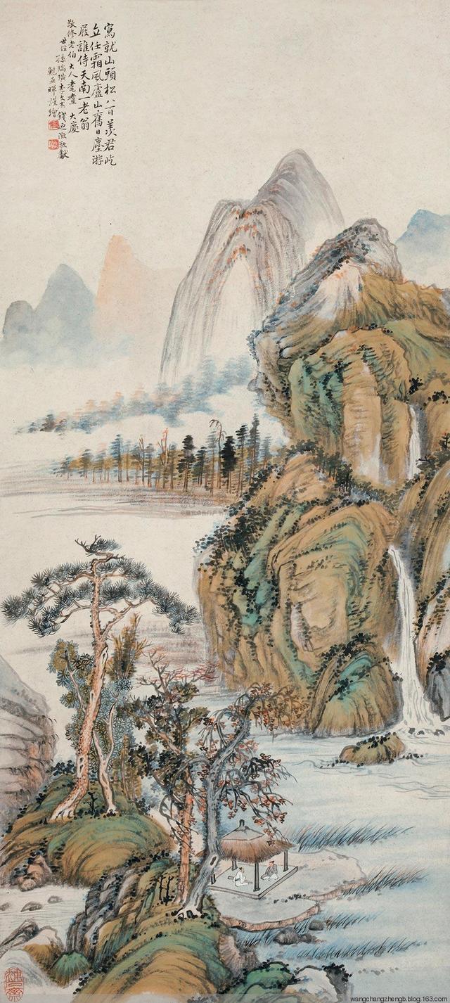 鲍亚晖山水作品欣赏