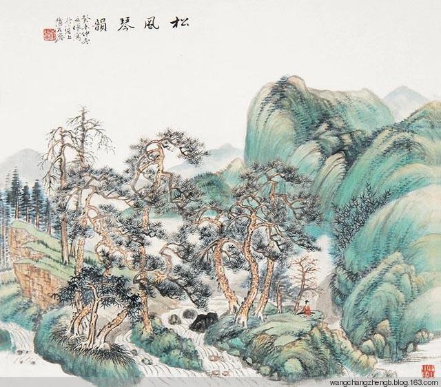 鲍亚晖山水作品欣赏