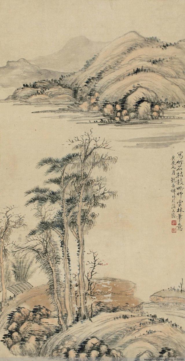鲍亚晖山水作品欣赏