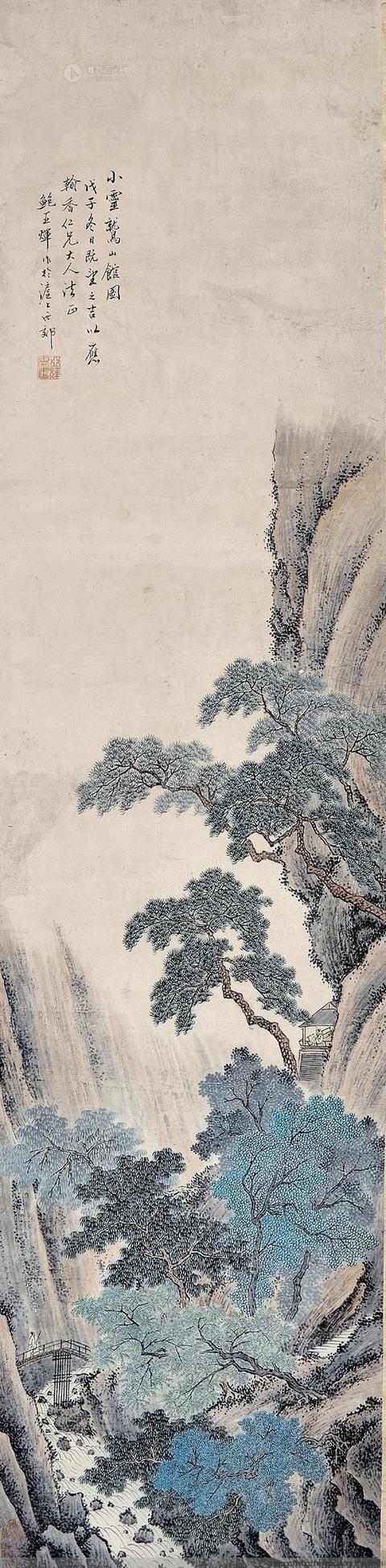 鲍亚晖山水作品欣赏