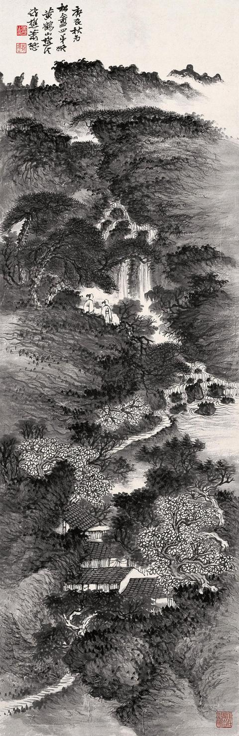 萧谦中山水作品集萃