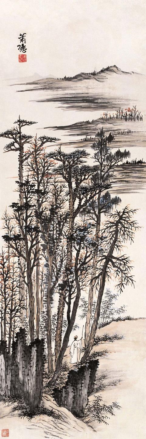 萧谦中山水作品集萃