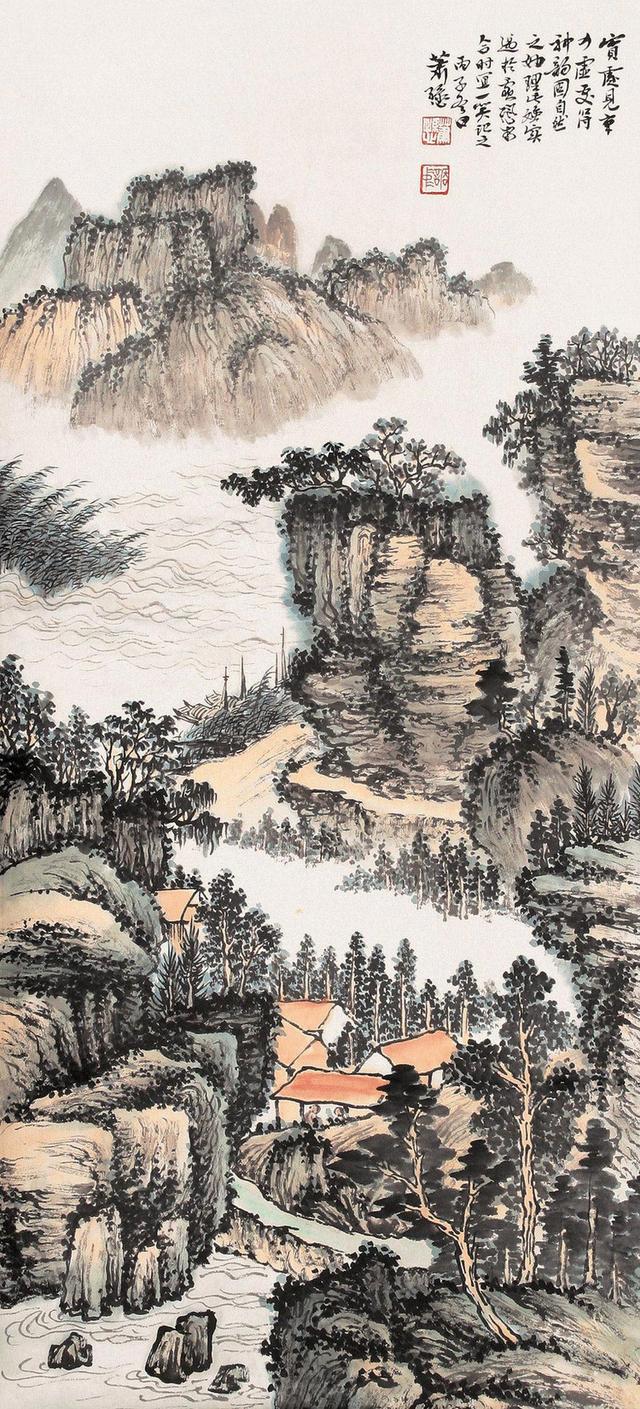萧谦中山水作品集萃