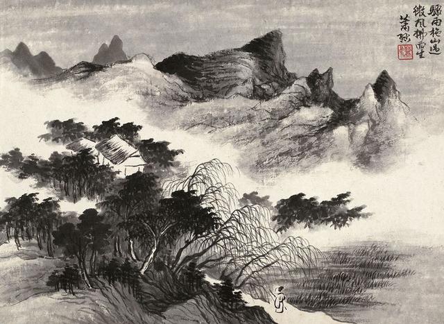 萧谦中山水作品集萃