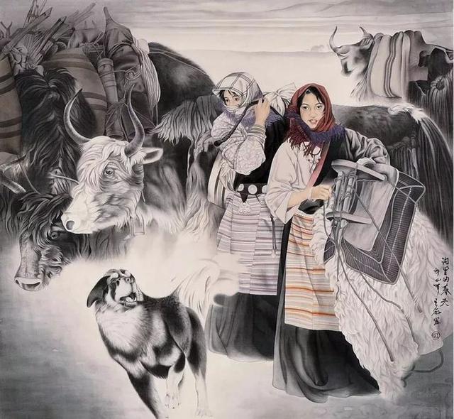 王宓｜工笔和水墨人物作品赏析