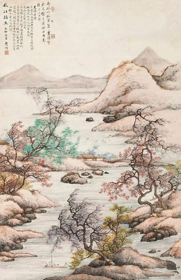 惠孝同山水人物作品欣赏