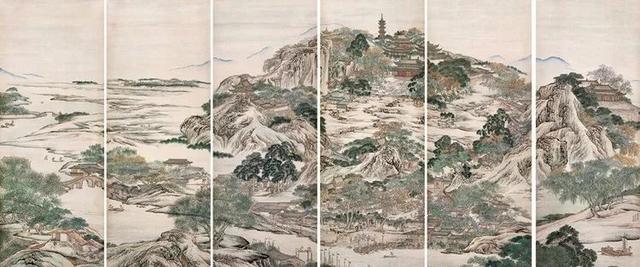 惠孝同山水人物作品欣赏