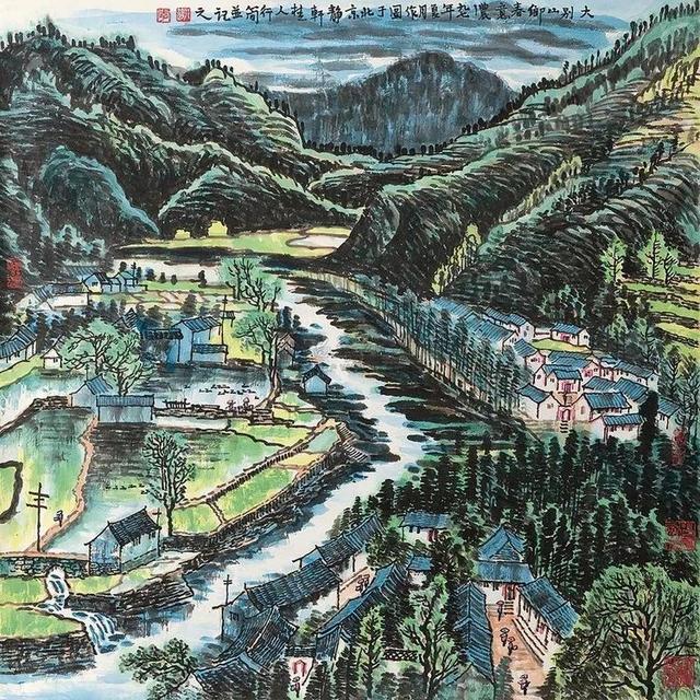 中央美院副教授｜李行简水墨山水画赏析（80幅）