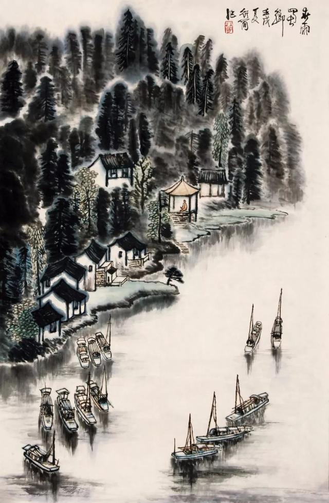 中央美院副教授｜李行简水墨山水画赏析（80幅）