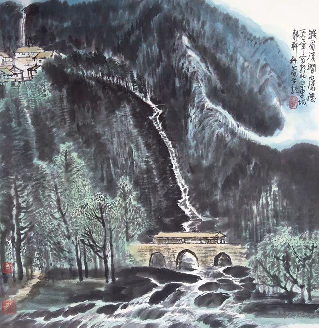 中央美院副教授｜李行简水墨山水画赏析（80幅）