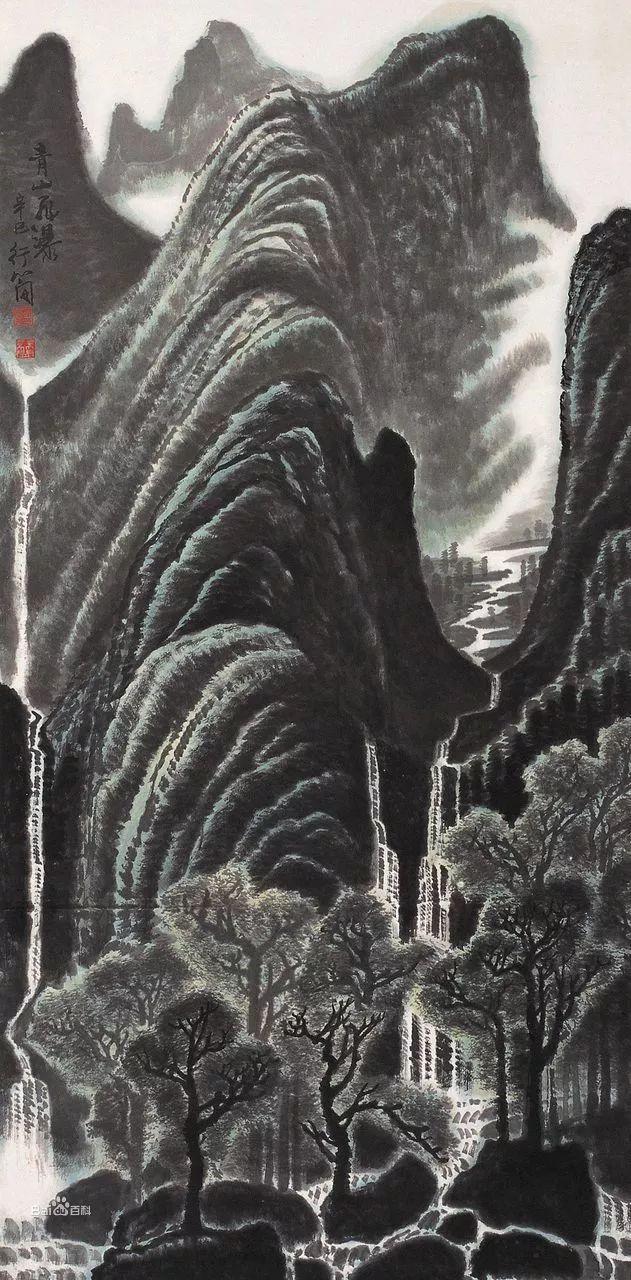中央美院副教授｜李行简水墨山水画赏析（80幅）