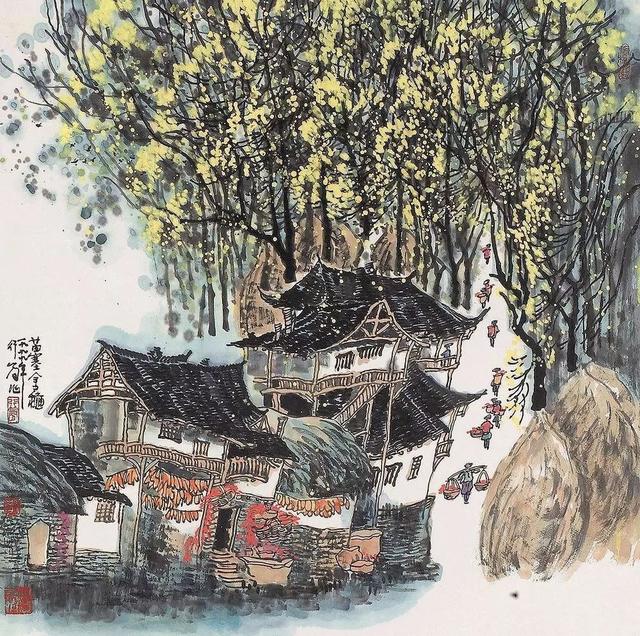 中央美院副教授｜李行简水墨山水画赏析（80幅）