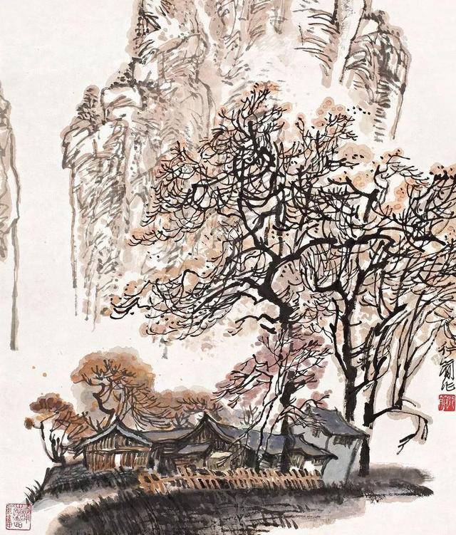 中央美院副教授｜李行简水墨山水画赏析（80幅）