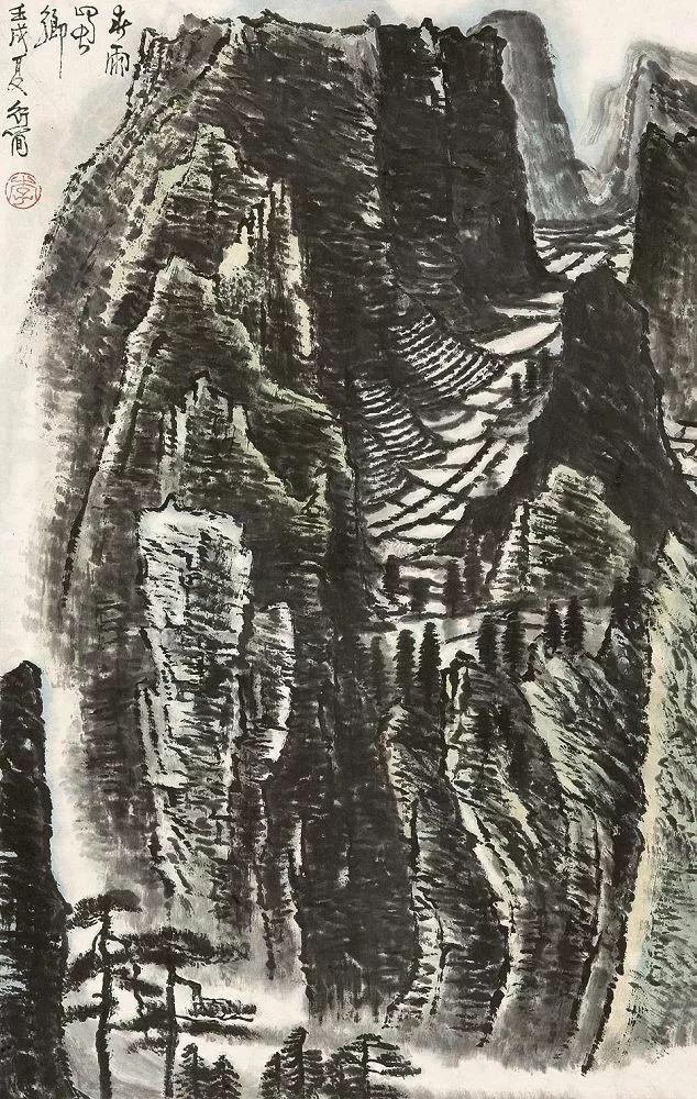 中央美院副教授｜李行简水墨山水画赏析（80幅）