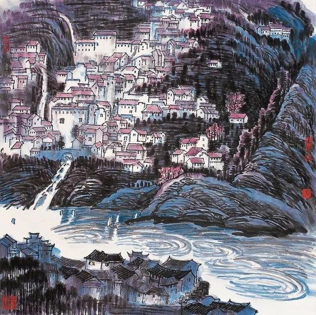 中央美院副教授｜李行简水墨山水画赏析（80幅）