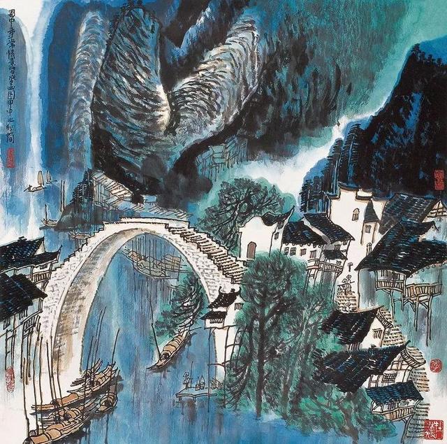 中央美院副教授｜李行简水墨山水画赏析（80幅）