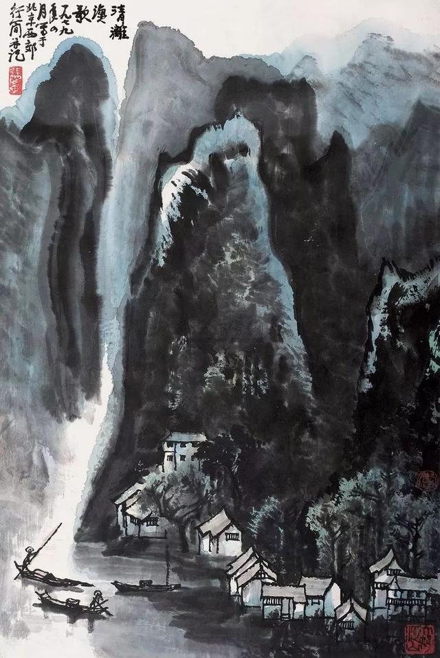中央美院副教授｜李行简水墨山水画赏析（80幅）