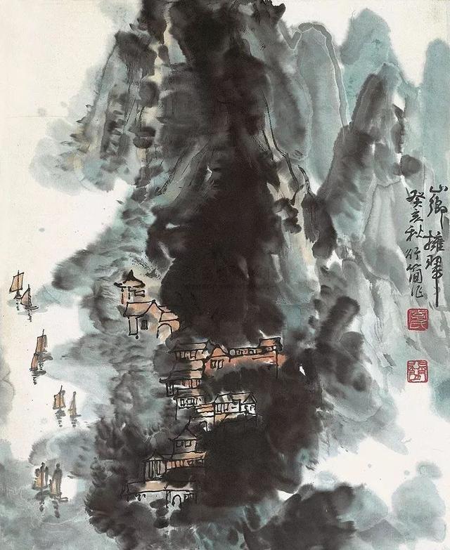 中央美院副教授｜李行简水墨山水画赏析（80幅）