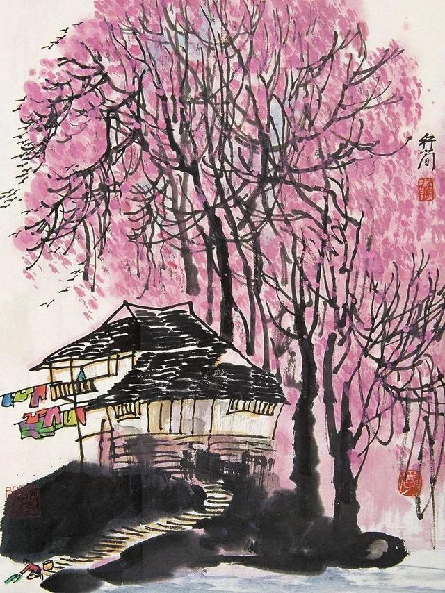 中央美院副教授｜李行简水墨山水画赏析（80幅）