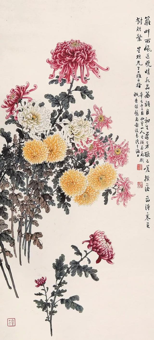 精美｜缪谷瑛百花图集与菊谱（130幅）
