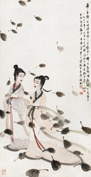 傅抱石经典人物画，用生命创作的艺术品总是惊心动魄