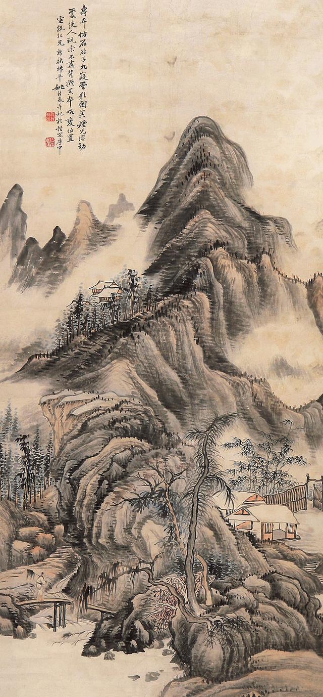 这个人是海上画派的风流才子，画得很好，可惜英年早逝