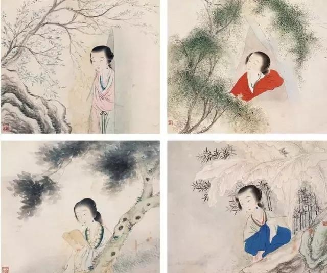 海派九大家笔下的仕女图，如诗般的优雅！