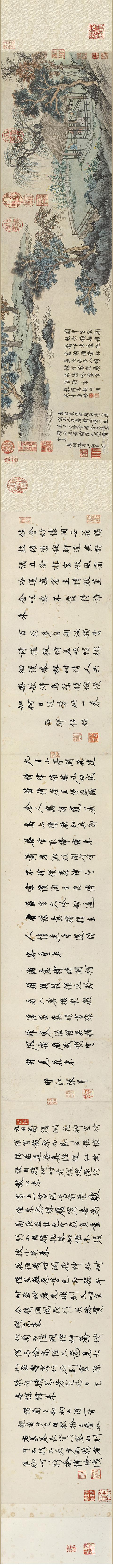 每日读一画｜明 沈周《盆菊幽赏图》