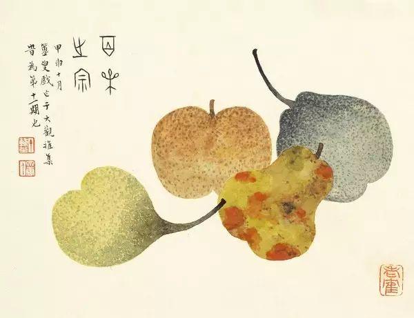 他是西泠印社创始人，也是民国画水果最好的画家！