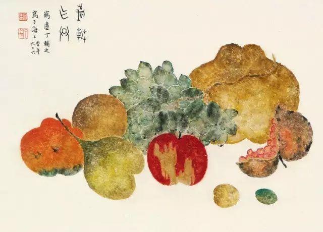 他是西泠印社创始人，也是民国画水果最好的画家！