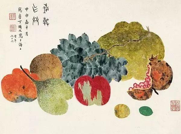 他是西泠印社创始人，也是民国画水果最好的画家！