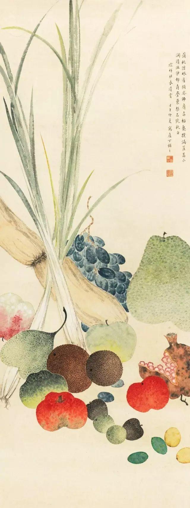 他是西泠印社创始人，也是民国画水果最好的画家！