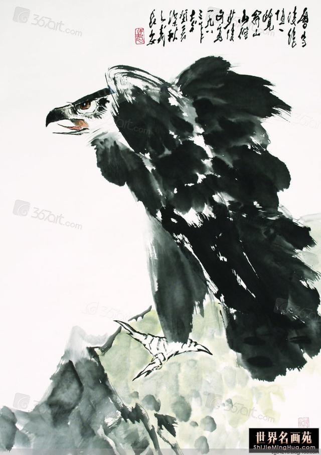 王子武画鹰