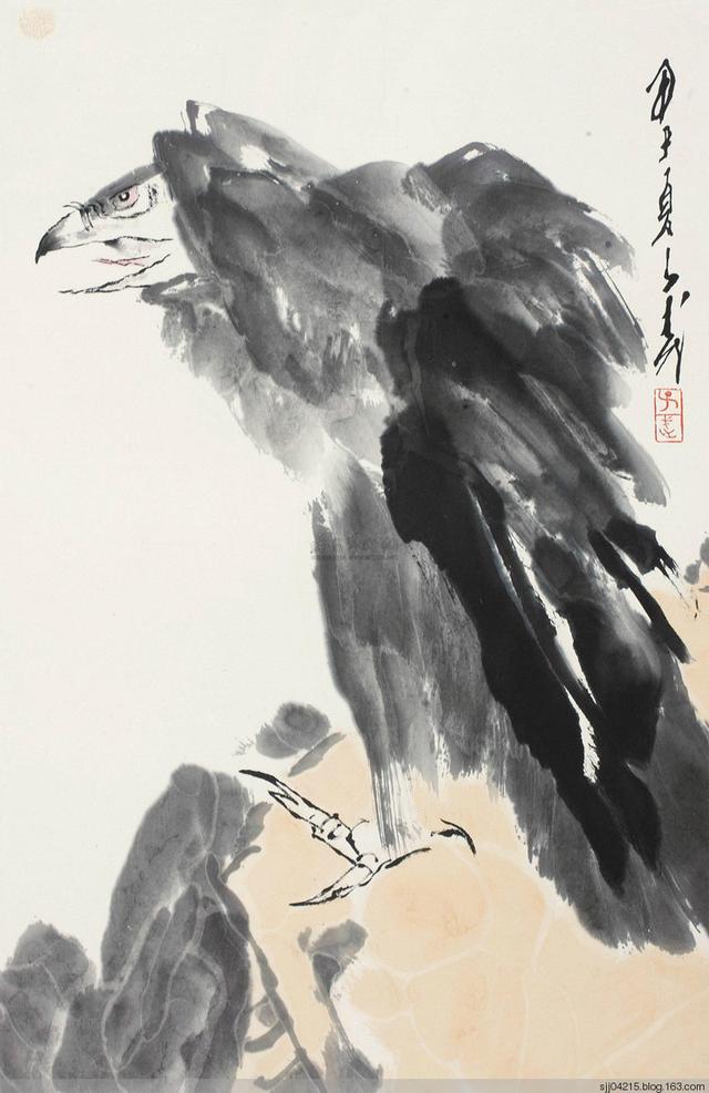 王子武画鹰