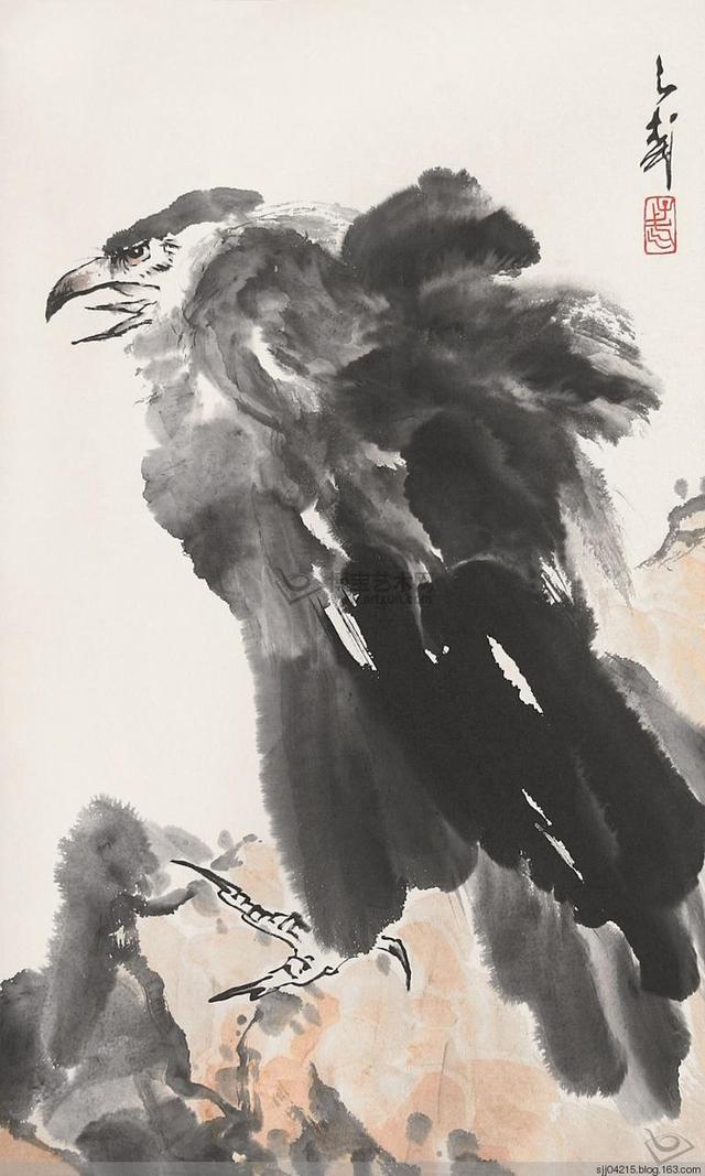 王子武画鹰