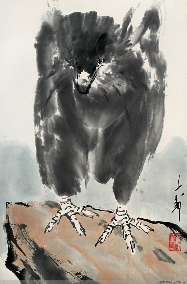王子武画鹰