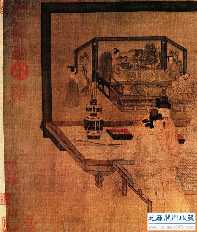 五代 周文矩绘画作品欣赏