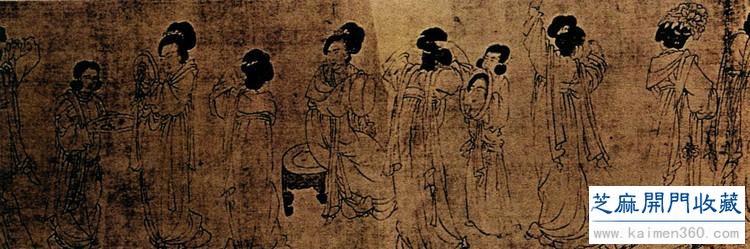 五代 周文矩绘画作品欣赏
