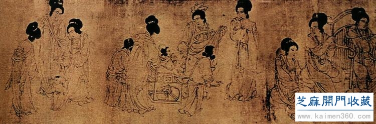 五代 周文矩绘画作品欣赏