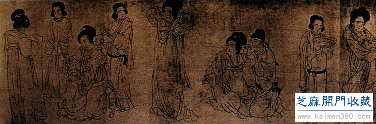 五代 周文矩绘画作品欣赏