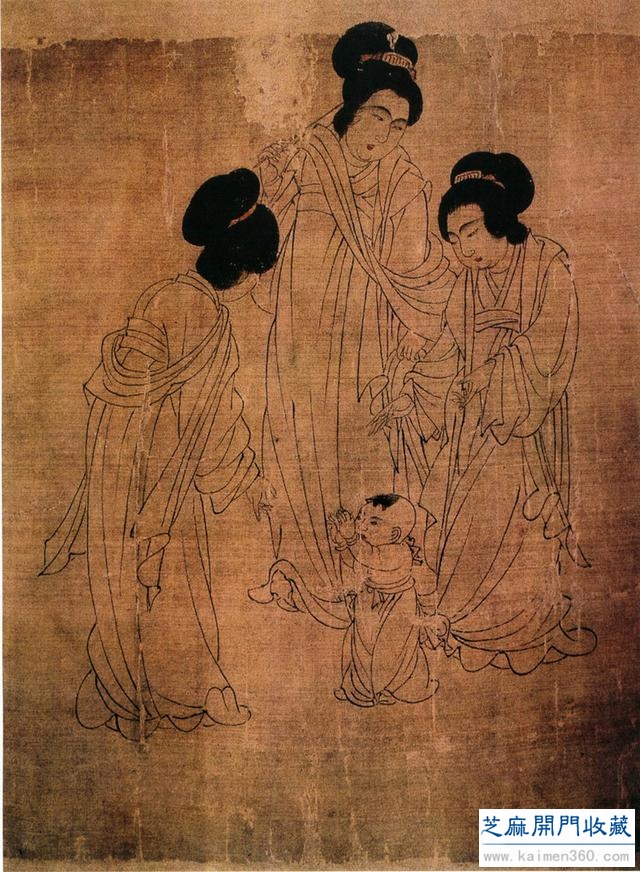五代 周文矩绘画作品欣赏