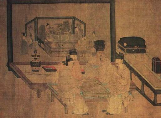 《簪花仕女图》原是屏风画