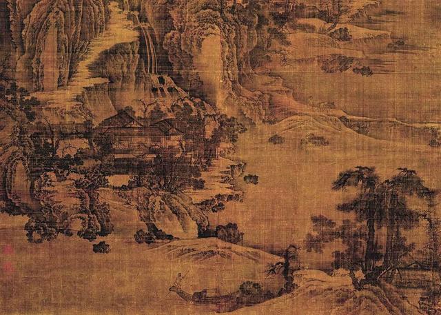 南宋高宗题“荆浩真迹神品”的《匡庐图》