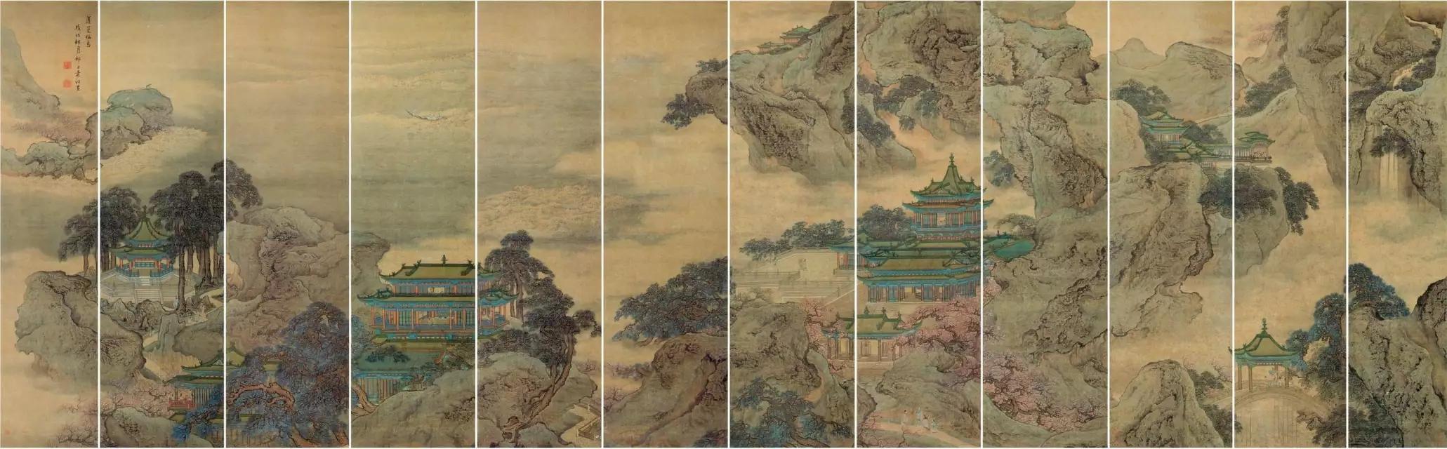 精良来雕饰 天然得天成——袁江《蓬莱瑶池图》赏析