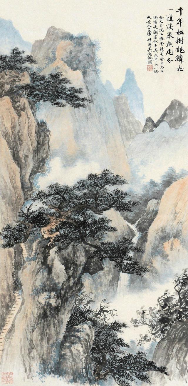 吴湖帆生前死后，令人唏嘘不已，高清山川作品欣赏